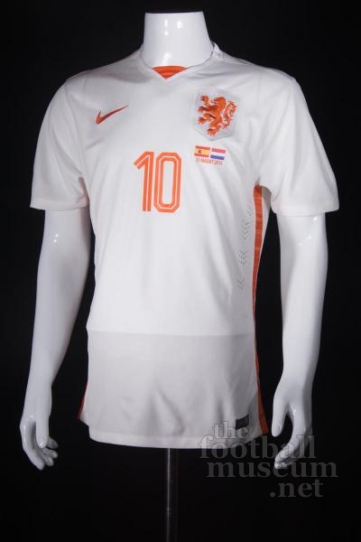 Wesley  Sneijder   Match Worn Netherlands Shirt